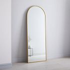 Metal Frame Arched Floor Mirror