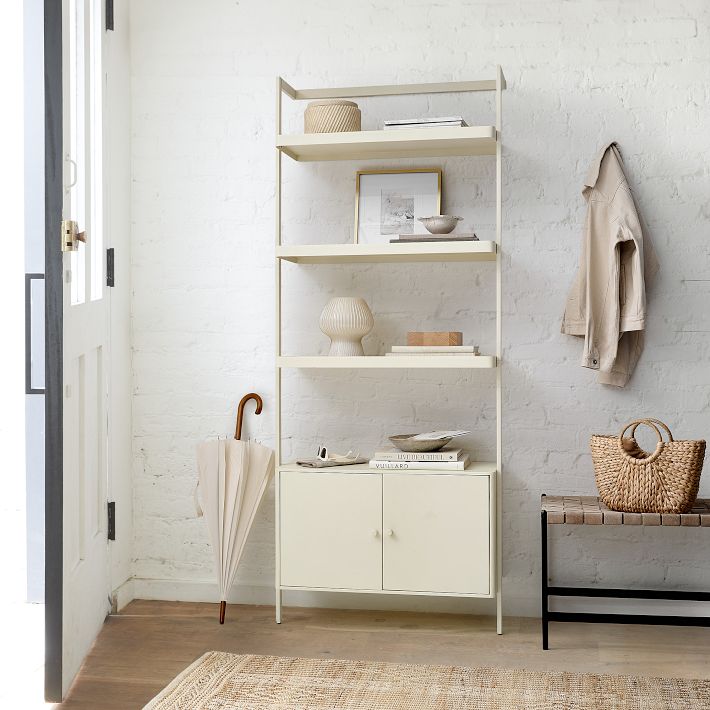 Blaine Shelf Unit w Storage 31.5