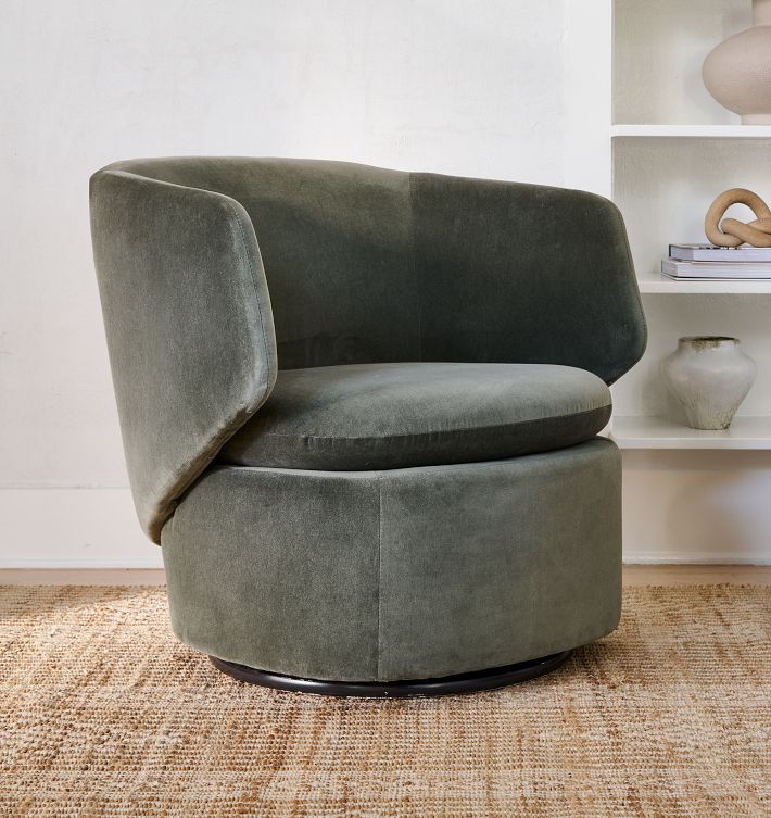 Crescent Swivel Chair