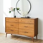 Mid-Century 6-Drawer Dresser (56&quot;)