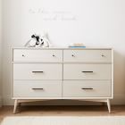 Mid-Century 6-Drawer Kids Dresser (56&quot;)