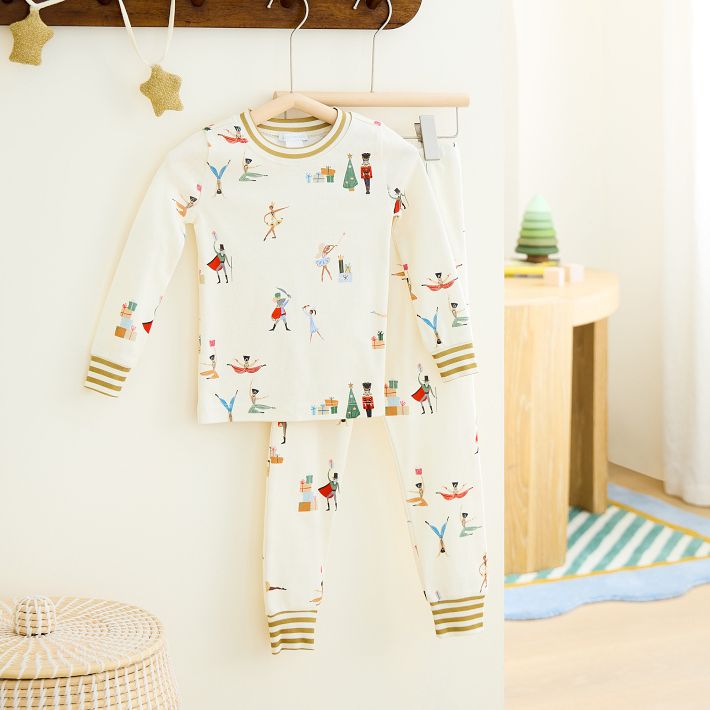 Organic 2-Piece Long Sleeve Nutcracker Pajamas