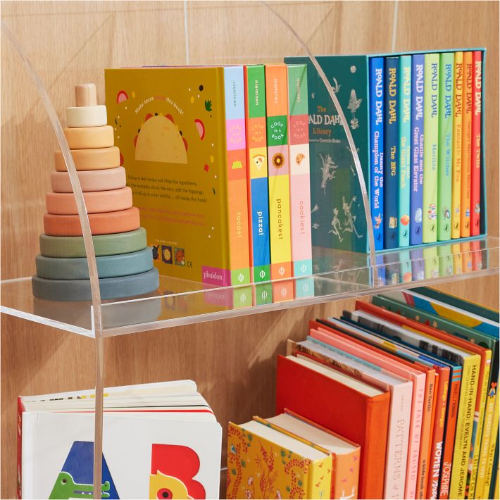 Acrylic Bookshelf, Two Sizes, Acrylic Bookcase, Acrylic Shelf, outlets Kids Bookshelf