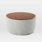 Upholstered Round Storage Ottoman