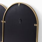 Triple Arched Metal Frame Wall Mirror