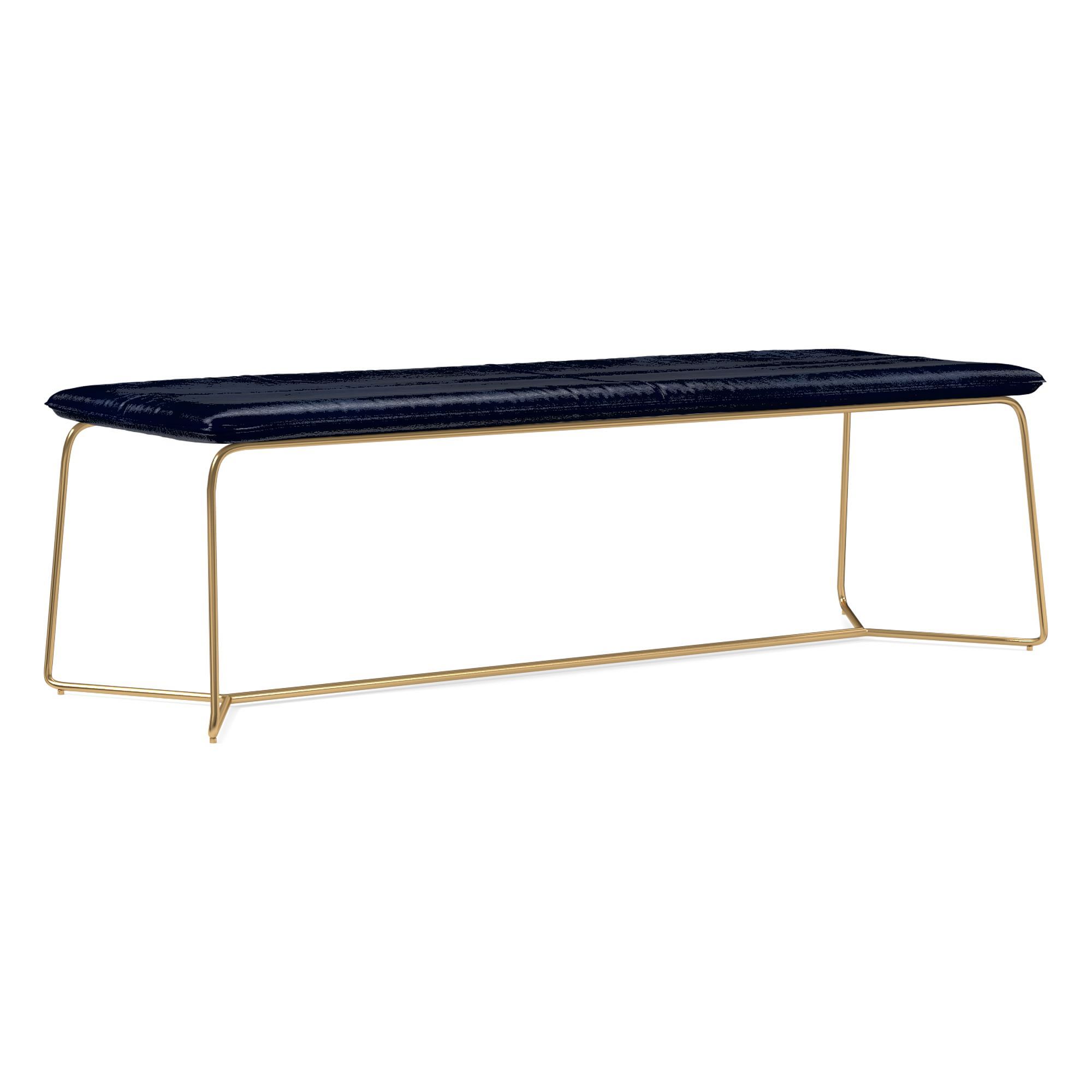 Slope Leather Dining Bench (52") | West Elm