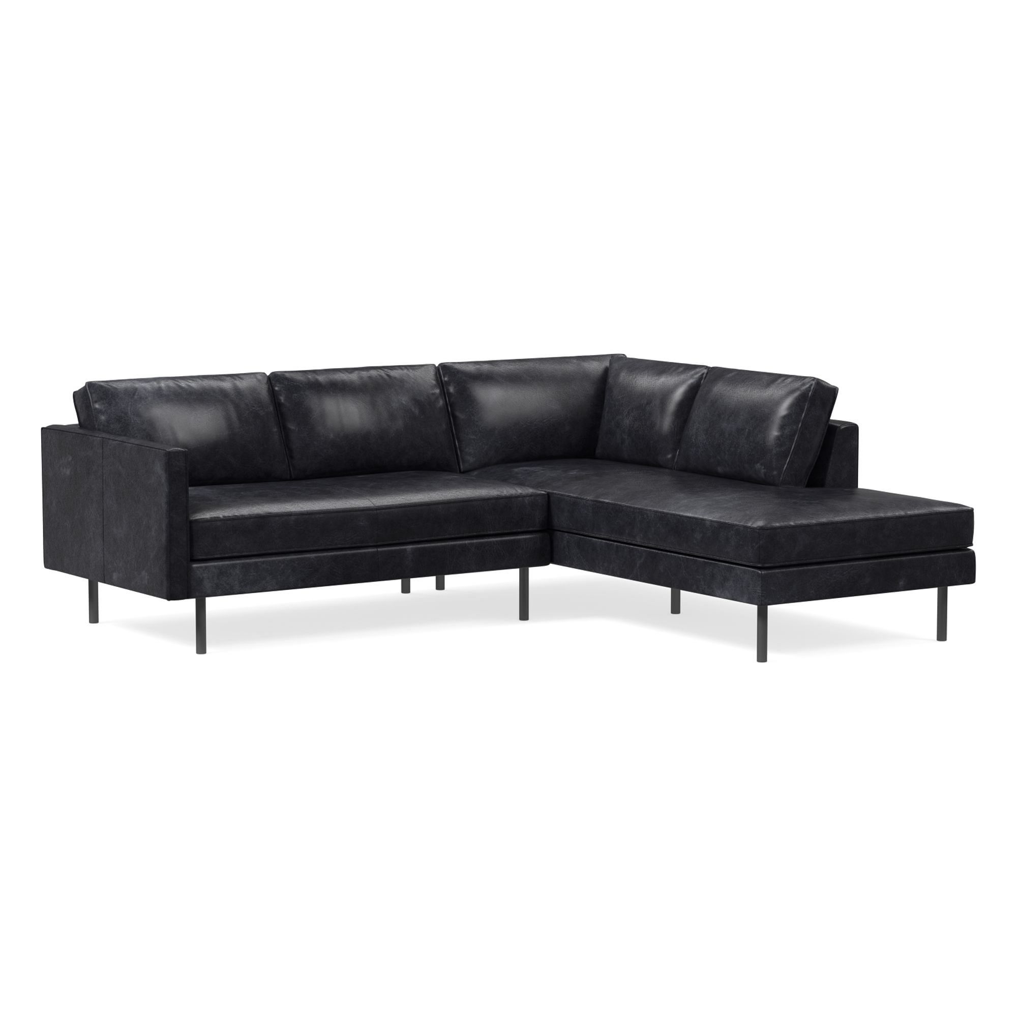 Axel 2 Piece Terminal Chaise Sectional | Sofa With West Elm