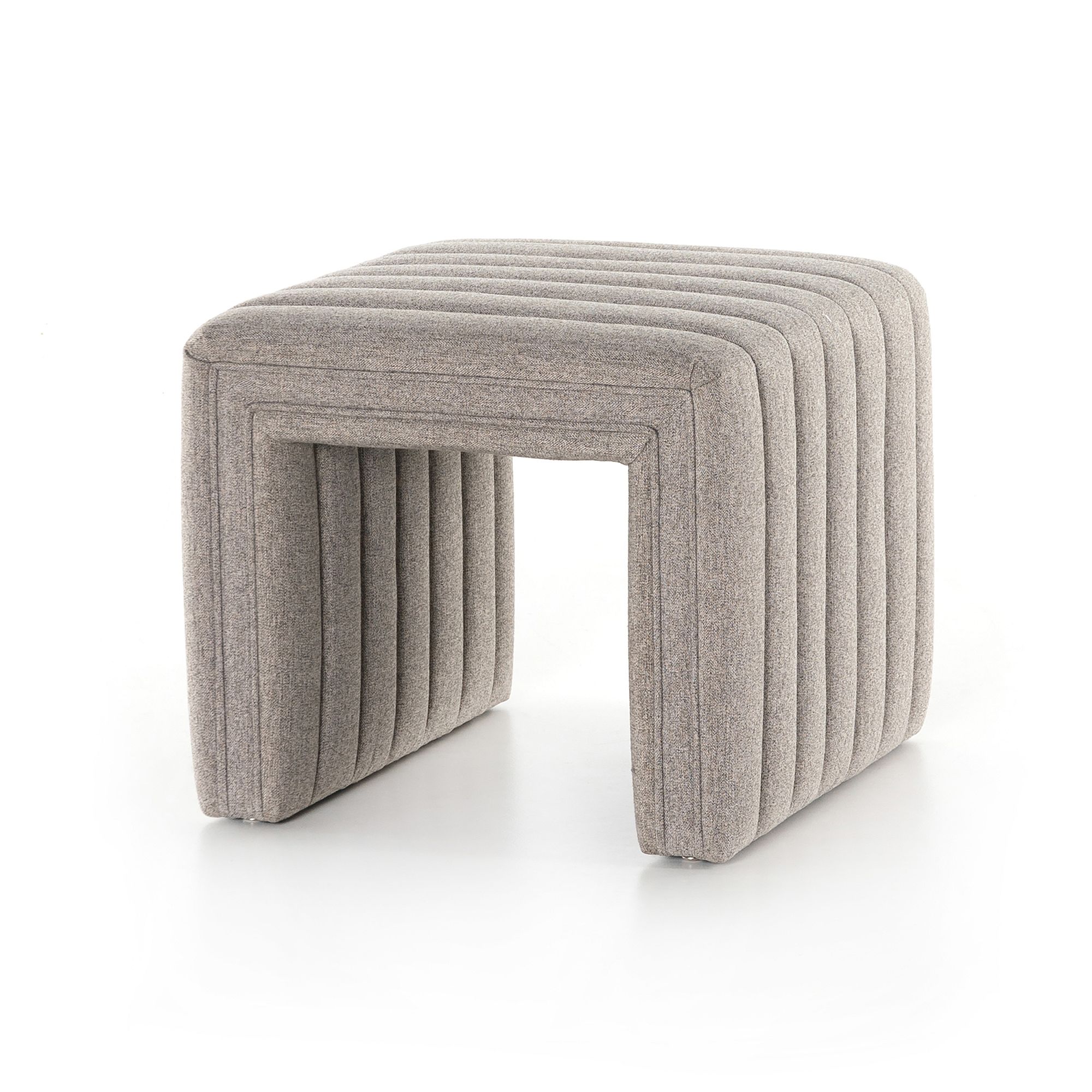 Anniina Channeled Ottoman (21-36") | West Elm