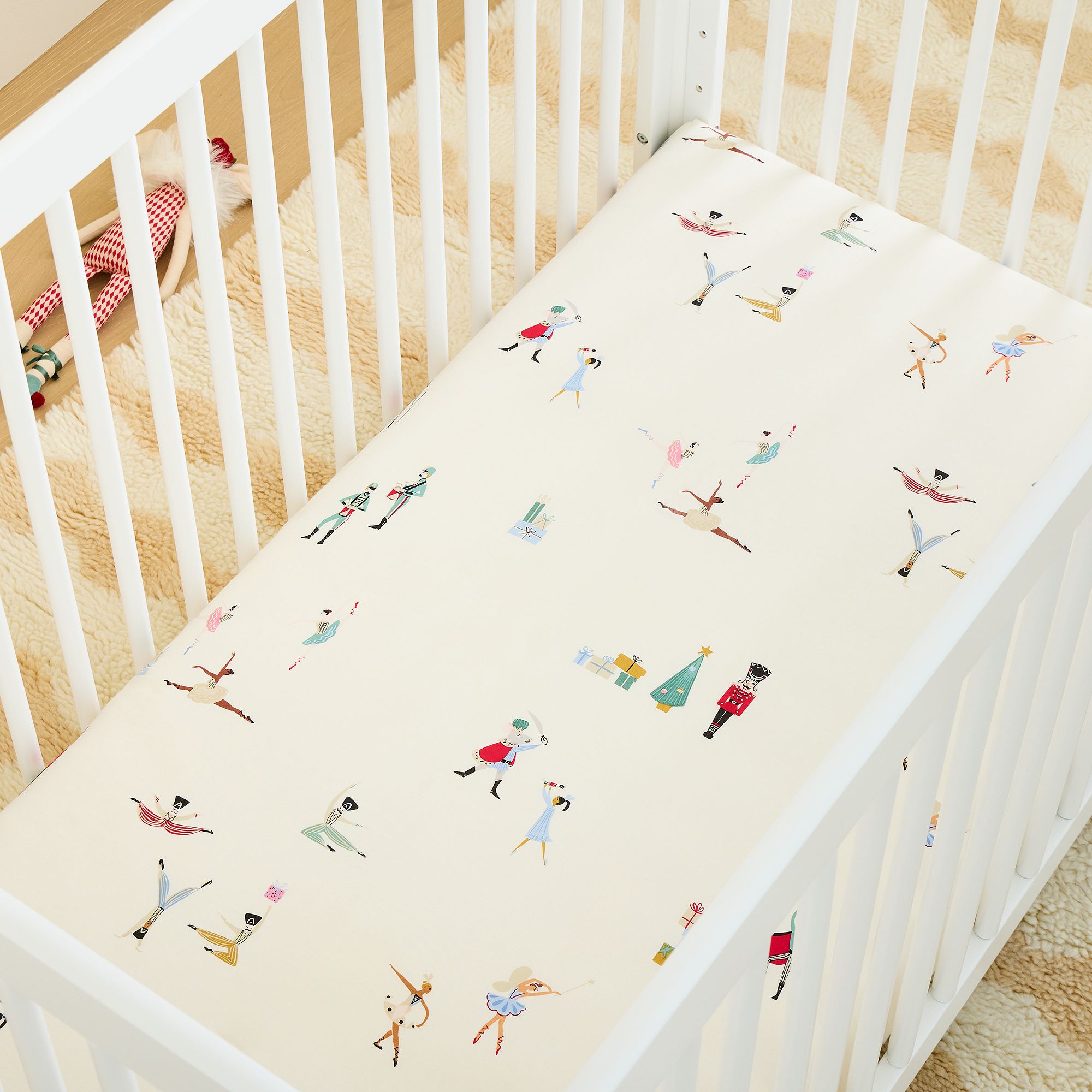 Nutcracker Crib Fitted Sheet | West Elm