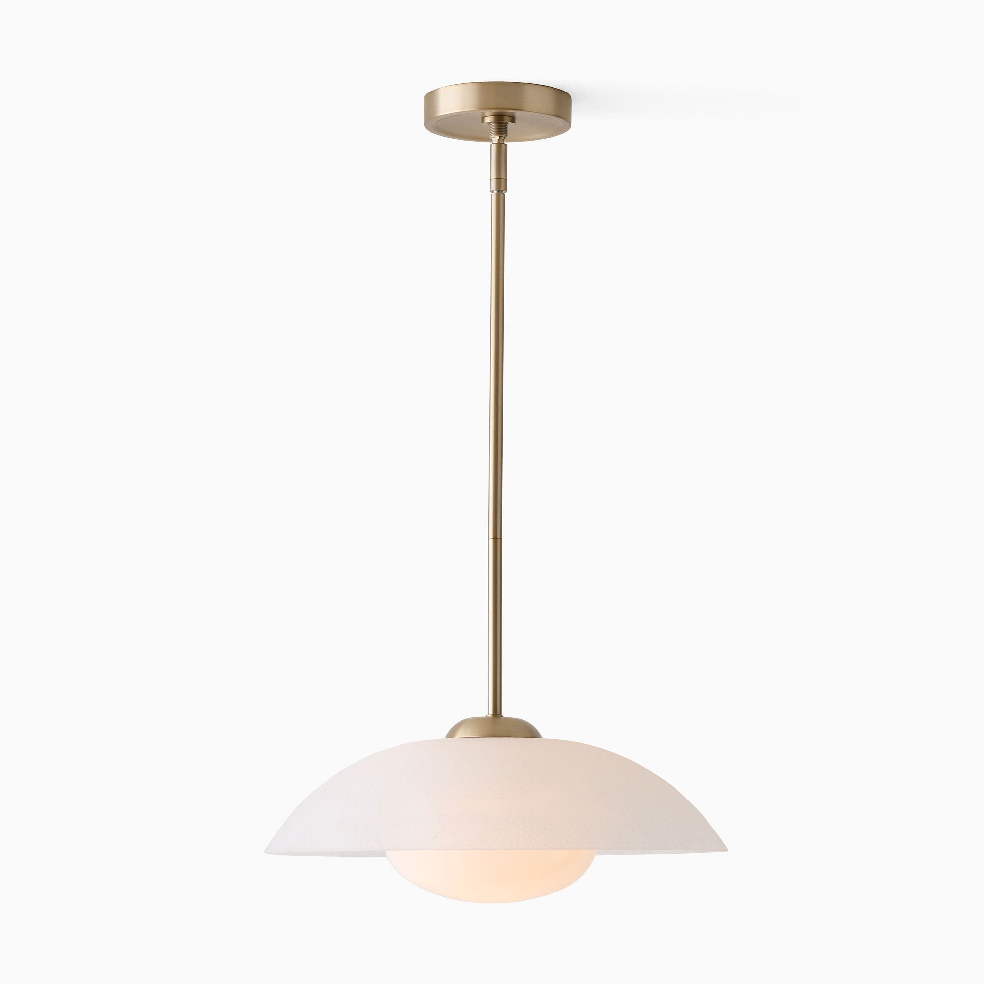 Bezel Perforated Metal Pendant (16") | West Elm