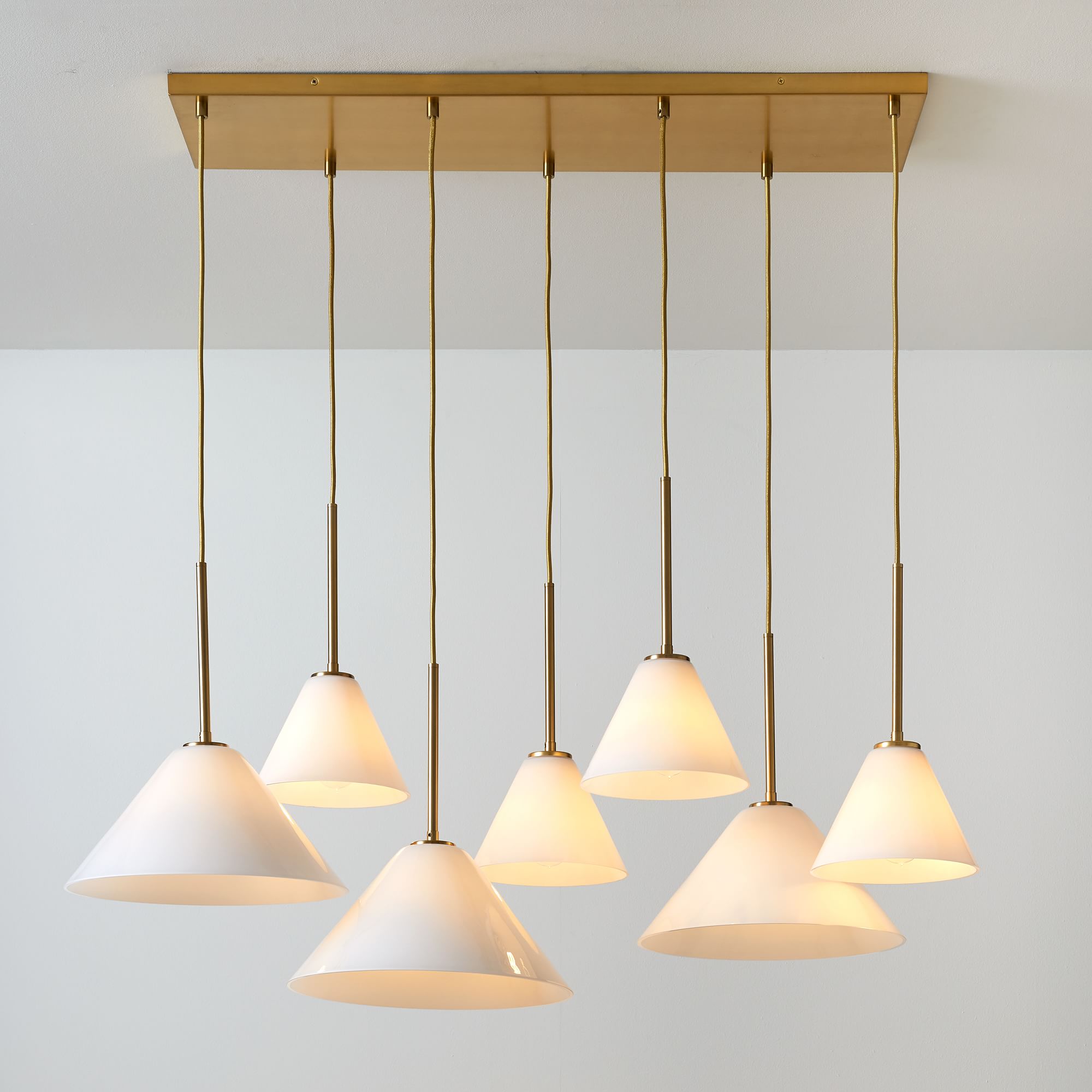 Sculptural -Light Cone Chandelier | West Elm