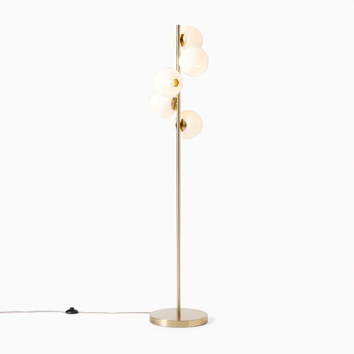 Staggered Glass 5-Light Floor Lamp (60")