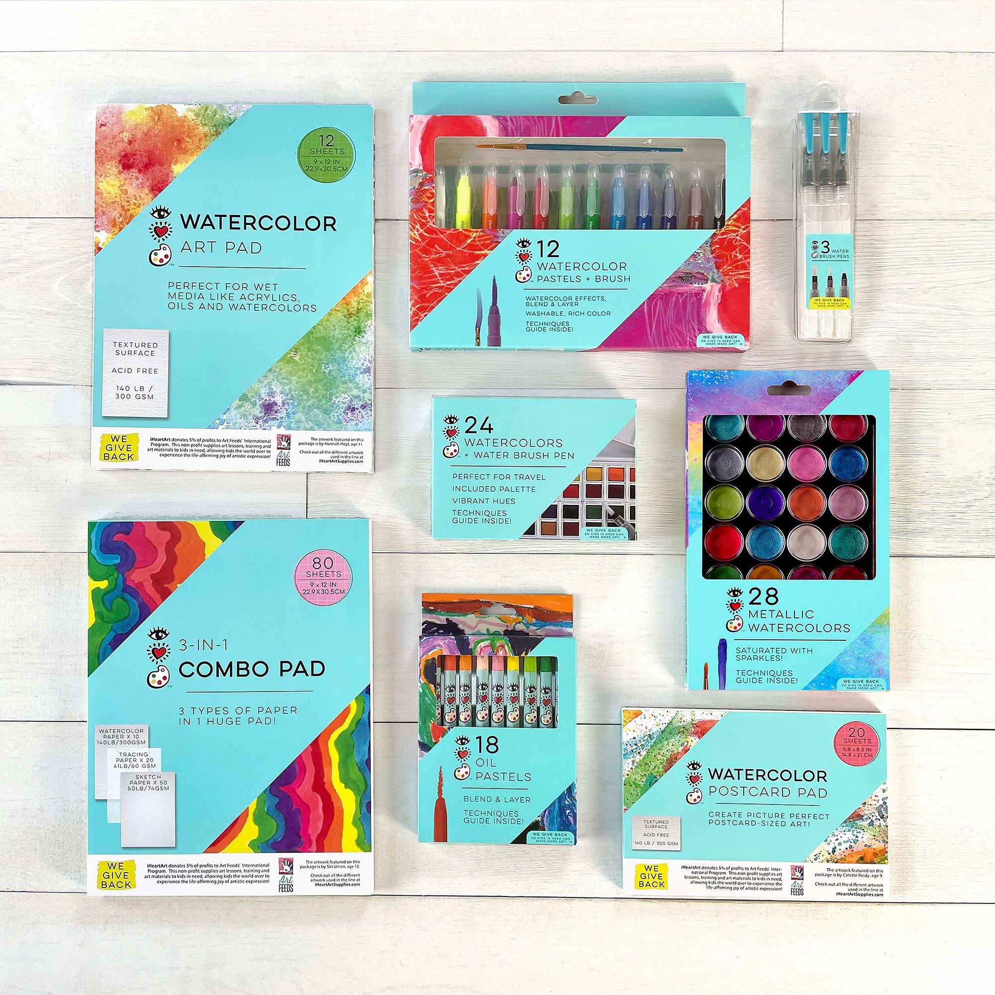 I Heart Art Watercolor Art Supply Bundle | West Elm