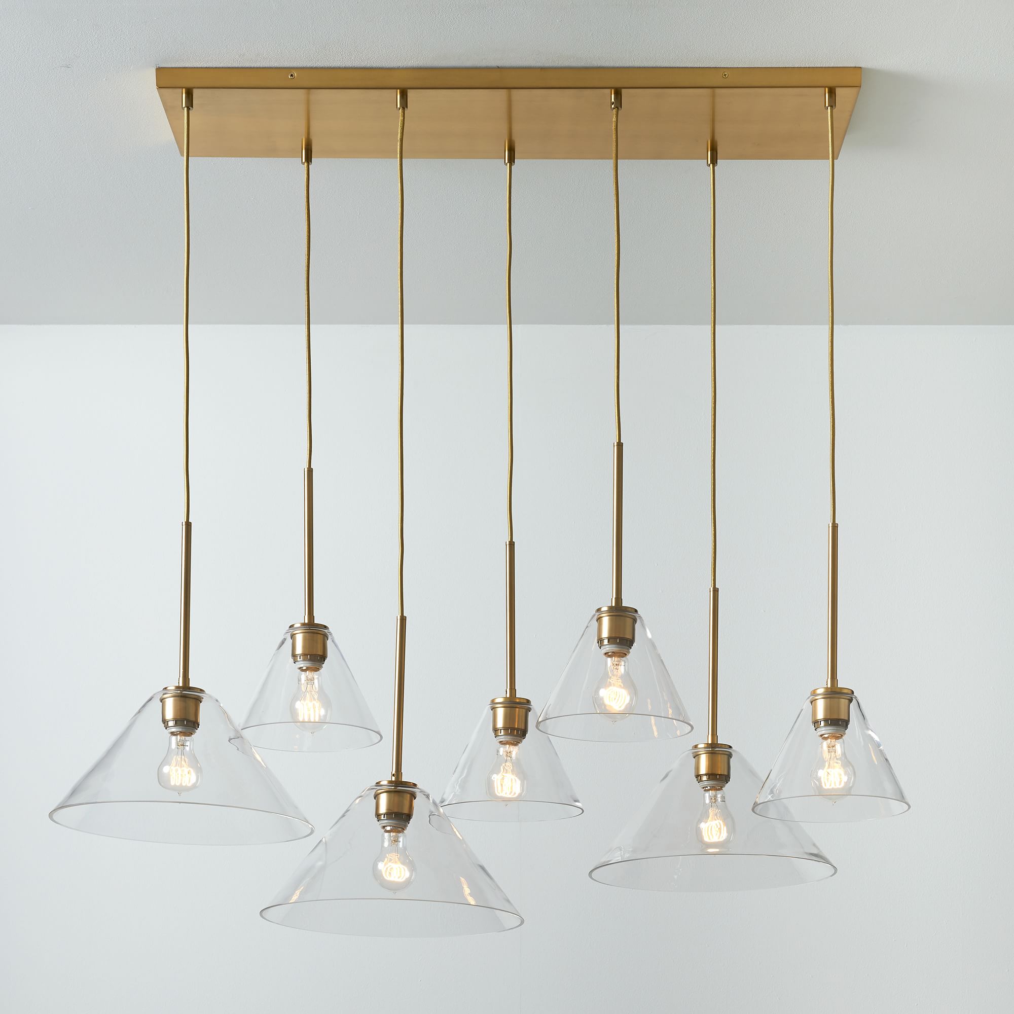 Sculptural -Light Cone Chandelier | West Elm