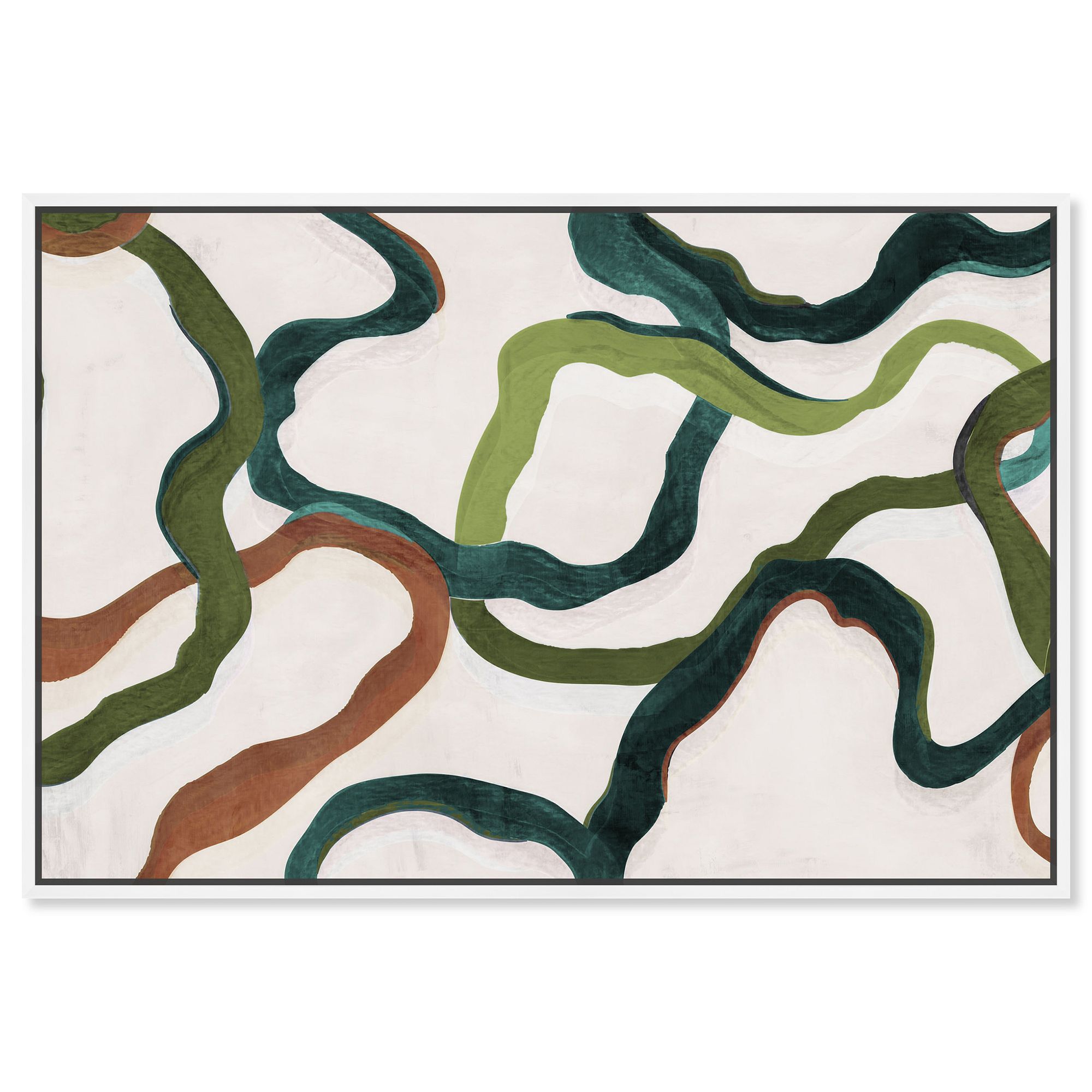 Paths of Life Framed Canvas Wall Art | West Elm