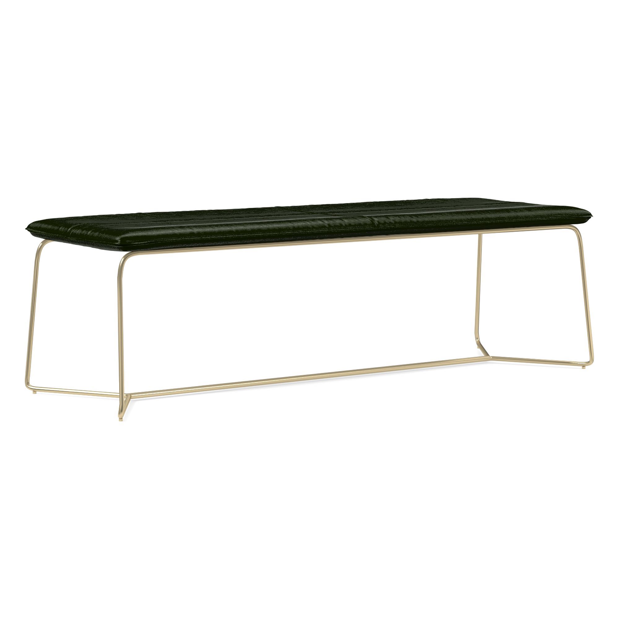 Slope Leather Dining Bench (52") | West Elm