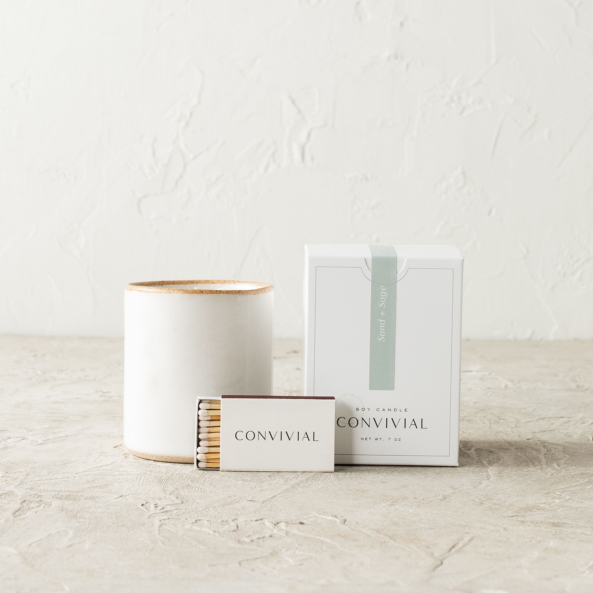 Convivial Sand & Sage Minimal Candle | West Elm