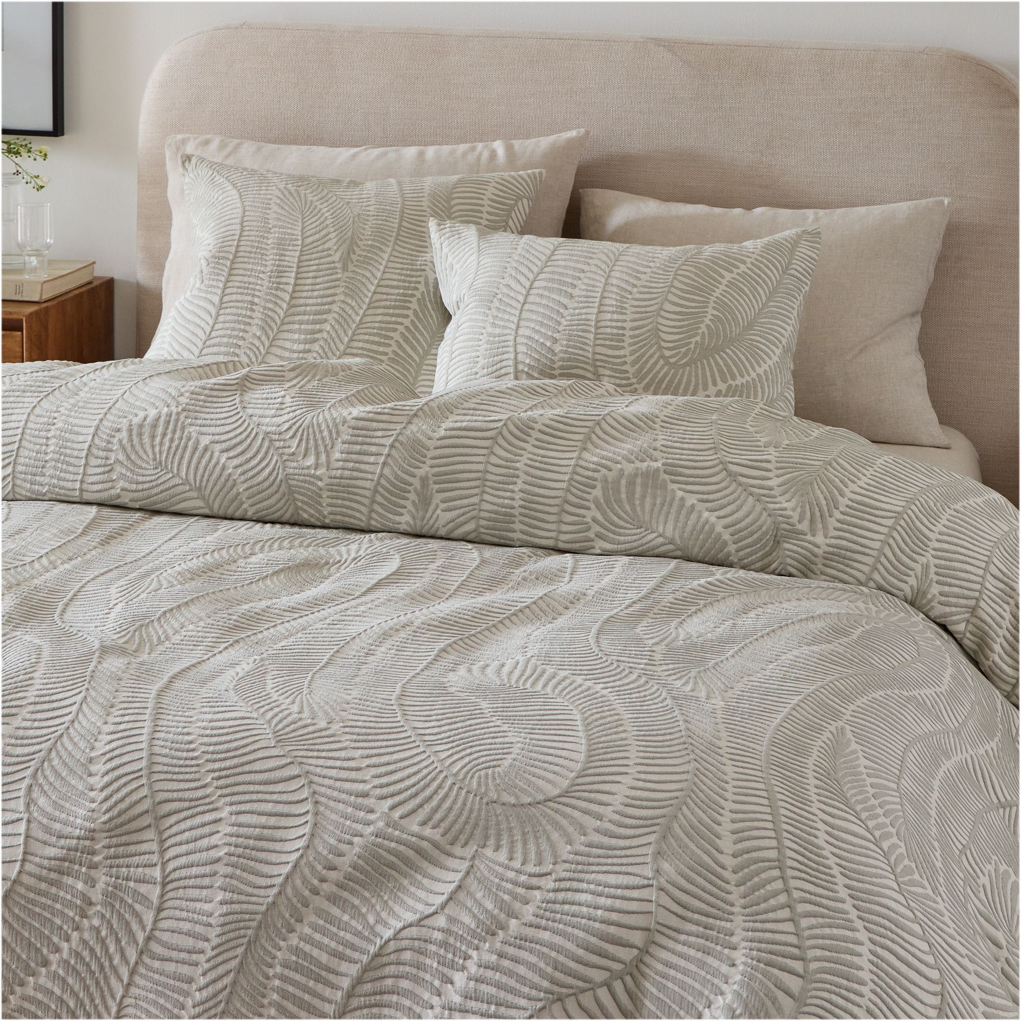 Trailing Fern Matelasse Duvet Cover & Shams | West Elm