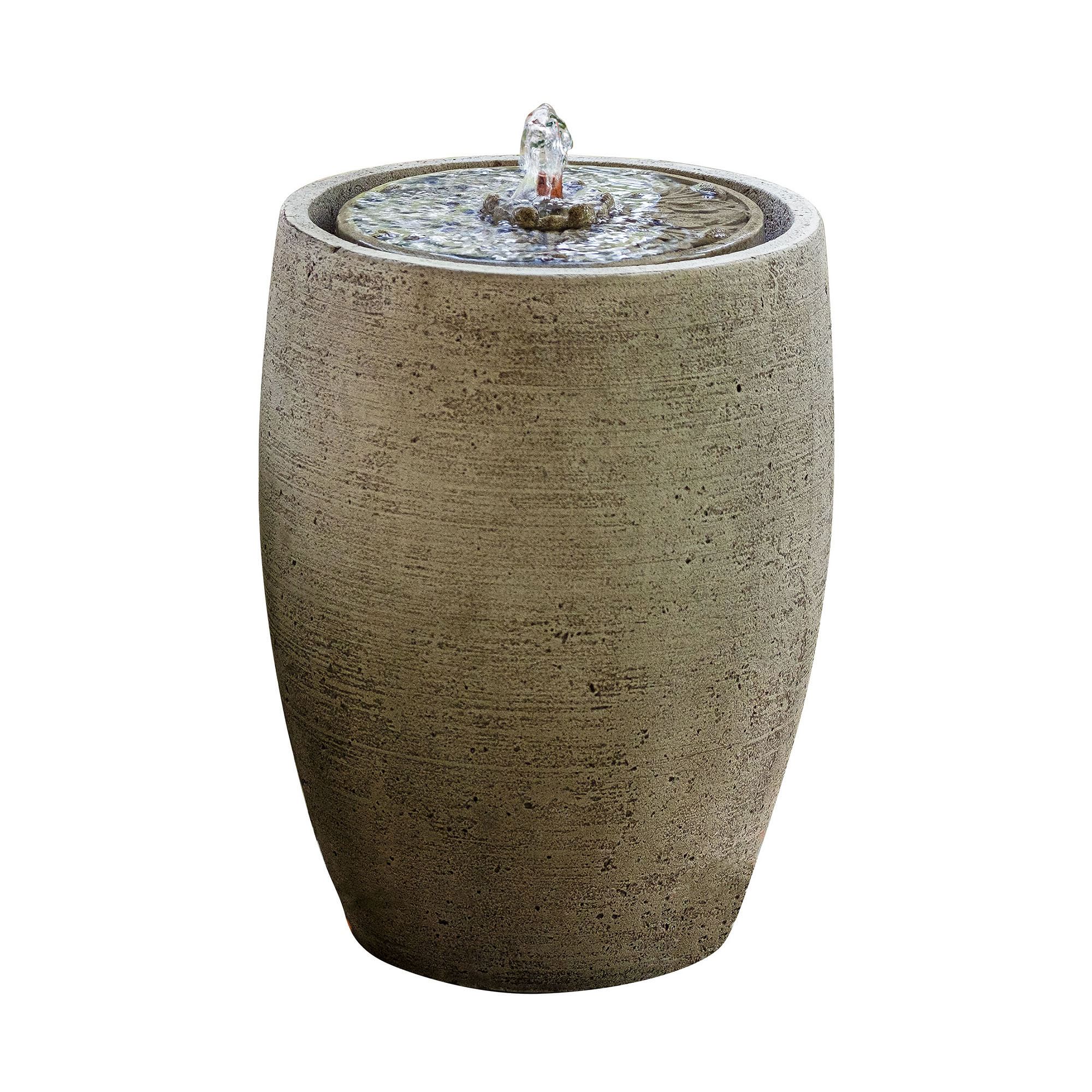 Soma Medallion Cast Stone Fountain | West Elm