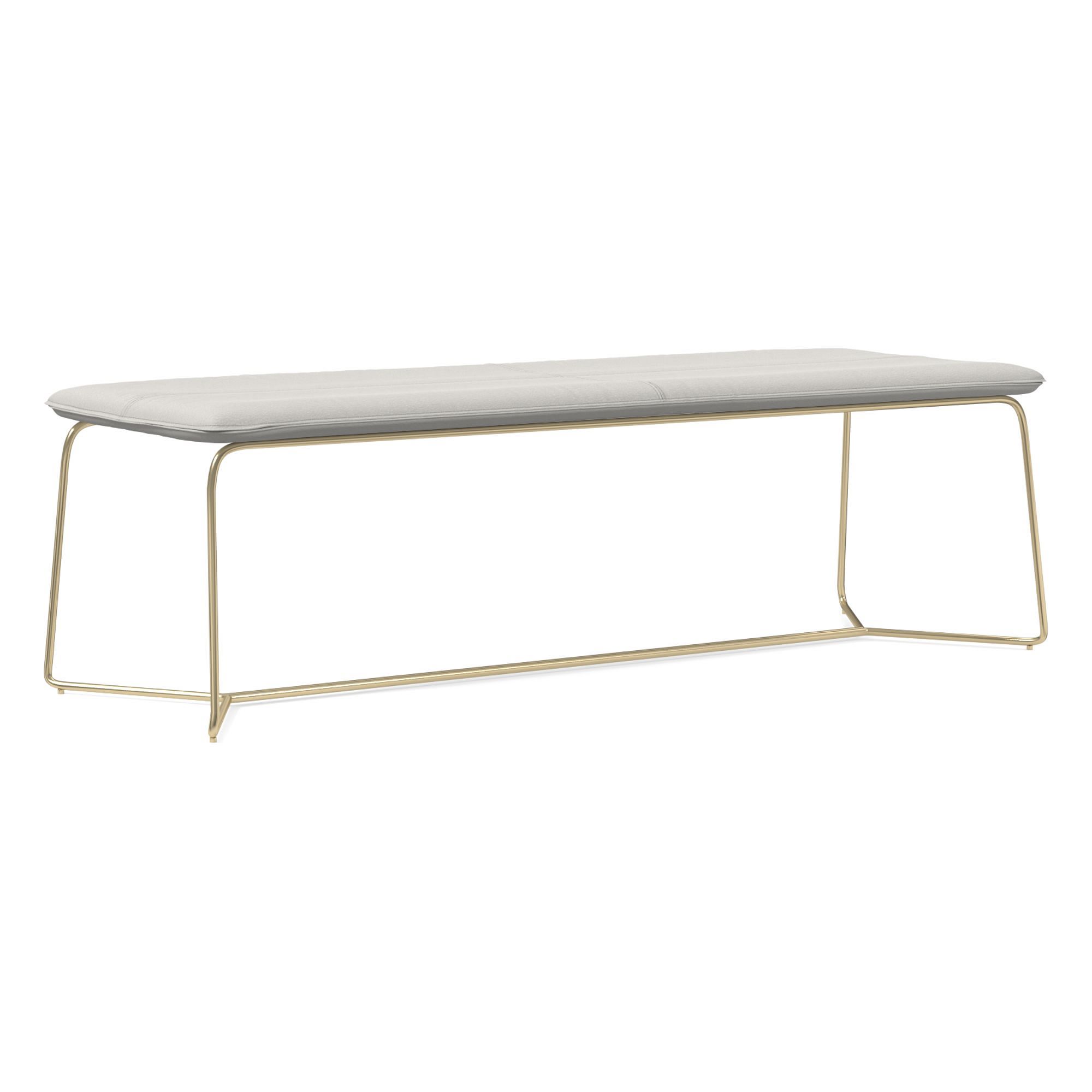 Slope Leather Dining Bench (52") | West Elm