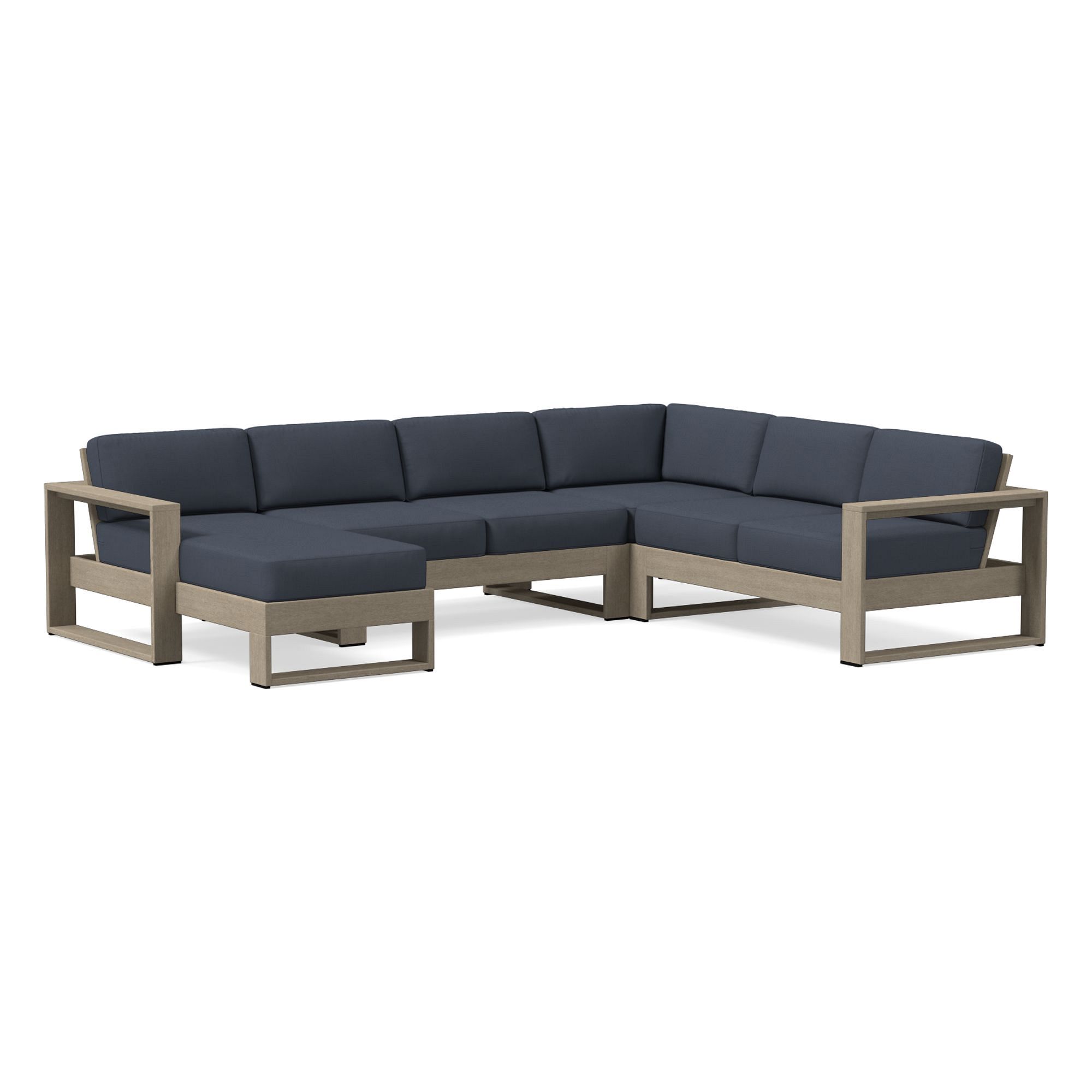 Portside Collection Piece Chaise Sectional, Slipcover