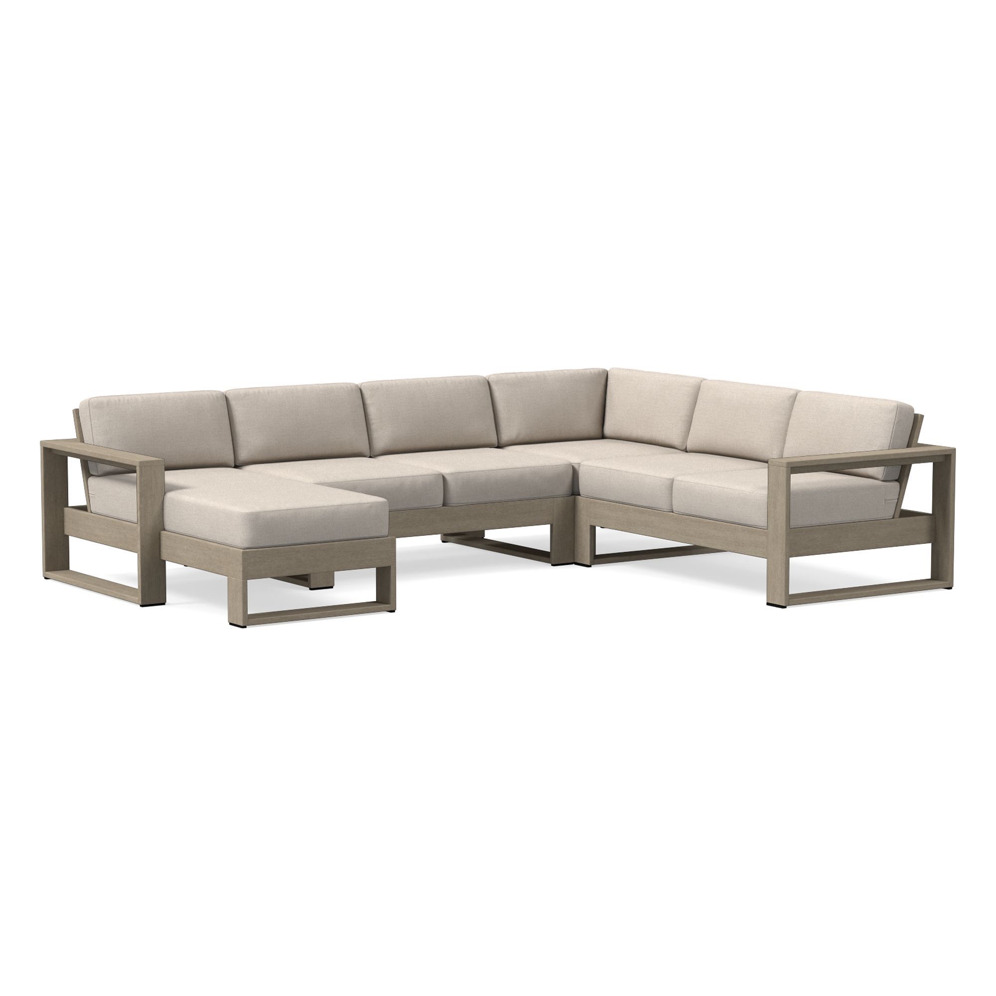 Portside Collection Piece Chaise Sectional, Slipcover