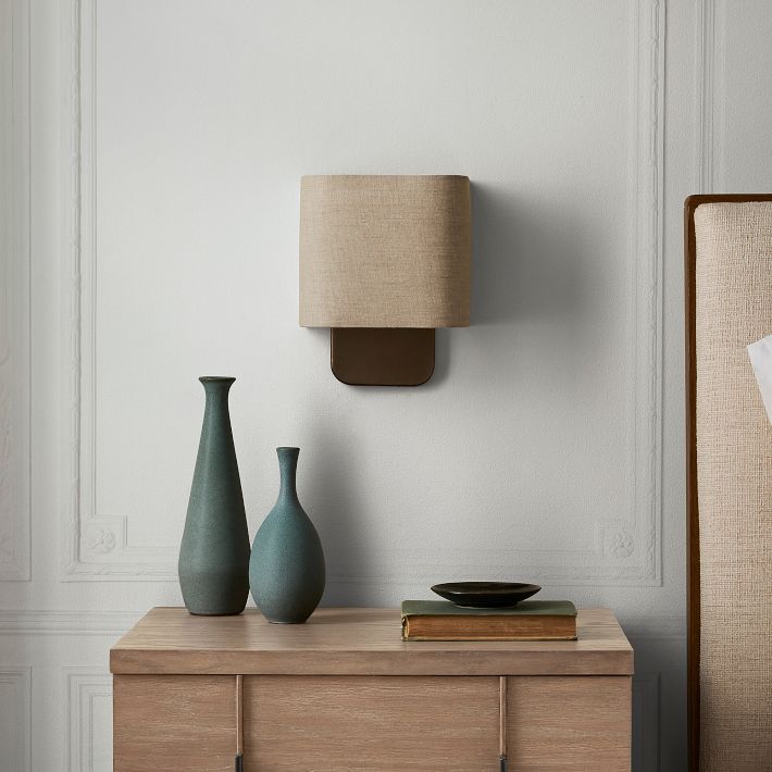 West elm wall sconce plug in hotsell