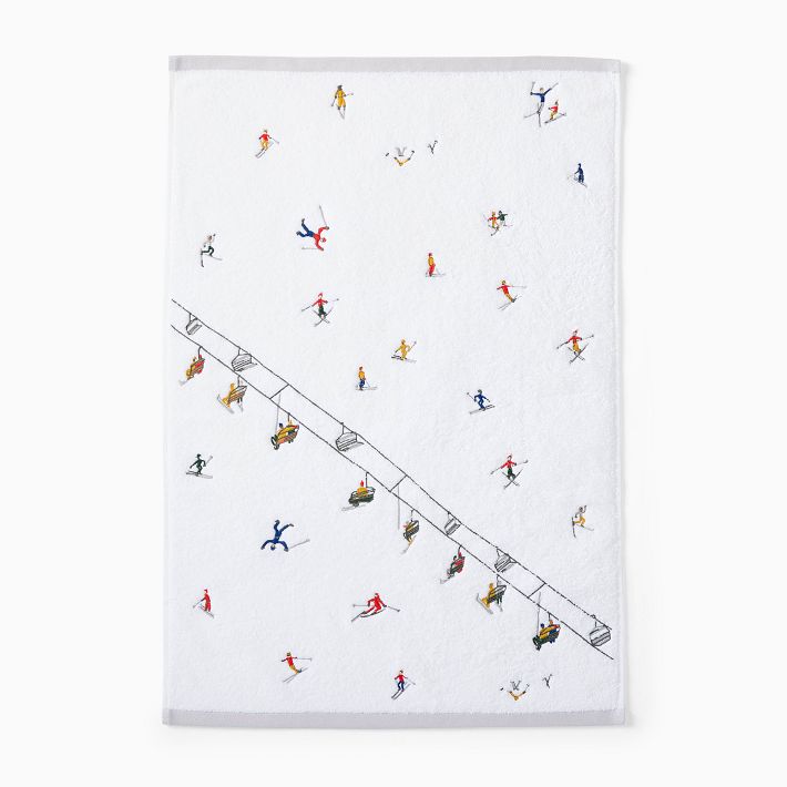 Skiers Hand Towel