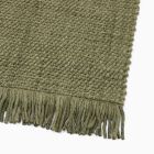 Solid Basketweave Wool Rug