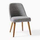 Mid-Century Upholstered Dining Chair - Wood Legs