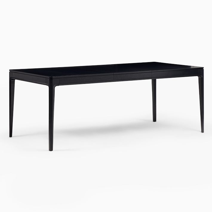 Parker 60 80 Expandable Dining Table Black West Elm