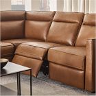 Harris Motion Reclining Leather 5-Piece L-Shaped Sectional (95&quot;)