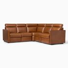 Harris Motion Reclining Leather 5-Piece L-Shaped Sectional (95&quot;)