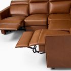 Harris Motion Reclining Leather 5-Piece L-Shaped Sectional (95&quot;)