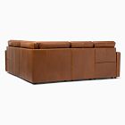 Harris Motion Reclining Leather 5-Piece L-Shaped Sectional (95&quot;)