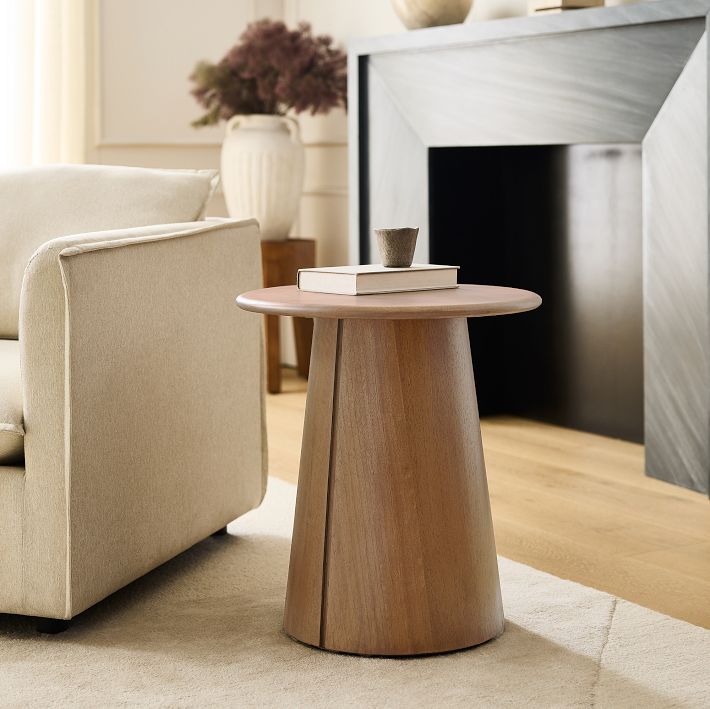 Round chair side table sale