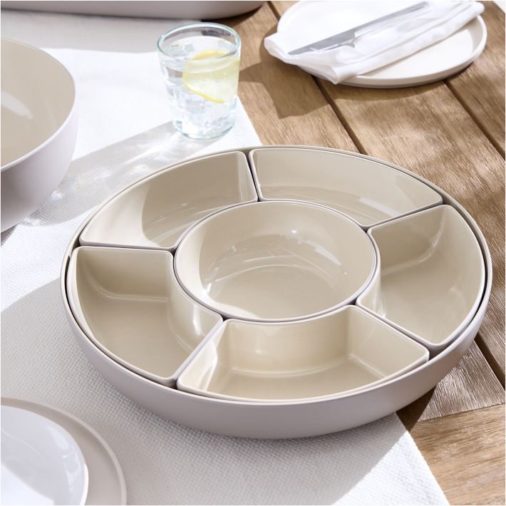 Kaloh Melamine Outdoor Chip + Dip Serveware