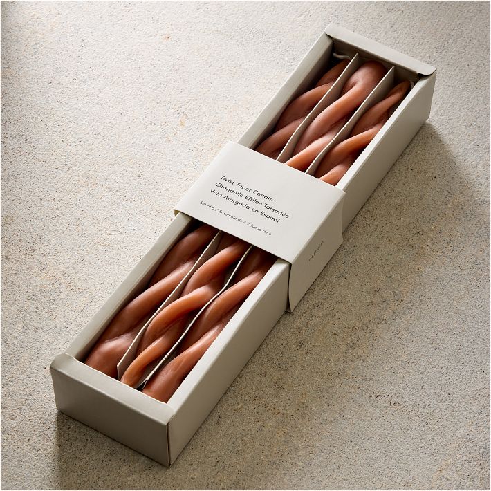 West Elm Double Twist Taper Candles (Set of 6)