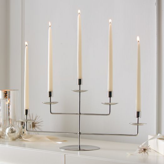 Alta Metal Candelabra West Elm
