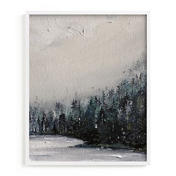 Fog & Forest Framed Wall Art by Minted for West Elm | West Elm