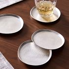 Iris Hammered Metal Coaster Sets