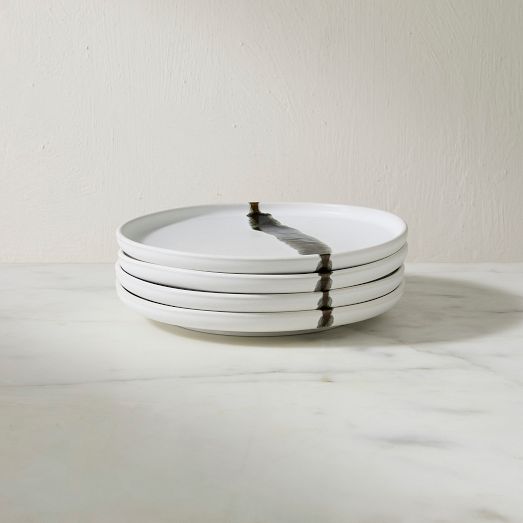 Kanto Stoneware Ink Brush Salad Plate Sets West Elm