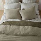 European Flax Linen Mini Waffle Duvet Cover &amp; Shams