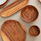 Organic Shaped Wood Serving Bowls