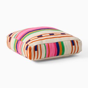 Bole Road Variegated Stripe Indoor Outdoor Floor Cushion