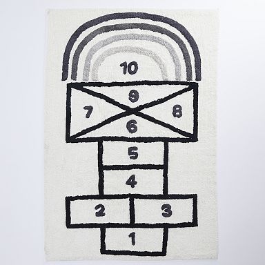 Washable Hopscotch Play Rug