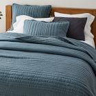 European Flax Linen Linework Quilt &amp; Shams - Clearance