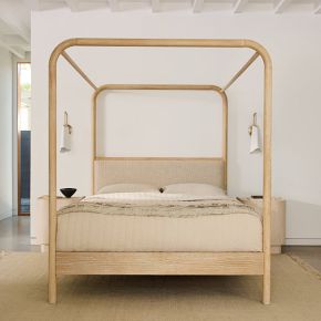 West elm four poster bed discount