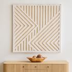 Graphic Wood Geometric Dimensional Wall Art