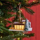 Mid-Century Paper House Ornament